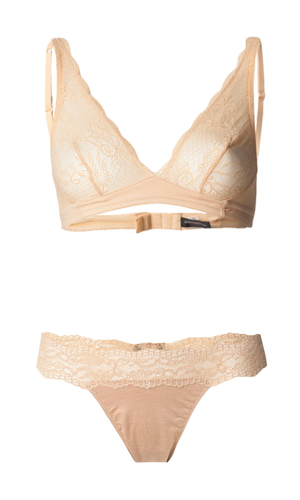 Nude lace bra View 3